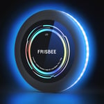 Laddningsbar LED Frisbee - 16 miljoner färger RGB - Smarta lägen - Automatisk tändning - Rolig present till jul, födelsedag och camping blue