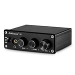 Audio Q3 Amplificateur de casque Mini stéréo DAC USB/Optique/Coaxial vers RCA AUX 24 bits/192 kHz Digital vers Analogique Audio Convertisseur Décodeur pour Home Cinéma/TV Haut-parleur actif