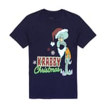 SpongeBob SquarePants Squidward Jul T-shirt L Marinblå Navy L