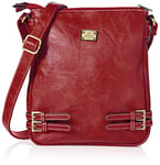 Bessie London, Sac en bandoulière Femme, Rouge, ONE SIZE