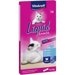 Vitakraft Cat Liquid-Snack, Laks Omega 3 - 90 g. Godbiter til katt Hjem & Fritid Dyrepleie