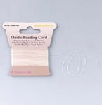 Creativ Elastisk Smyckestråd 0,3 mm - Extra tunn 10 meter Vit