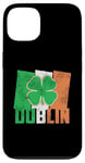 iPhone 13 Shamrock Clover On Vintage Irish Flag Dublin Ireland Pride Case