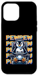 iPhone 12 Pro Max Cute Gaming Penguin Pew Video Game Graphic Men Kids Women Case