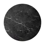 Audo Copenhagen Androgyne bordsskive til sidebord o65 cm Nero Marquina