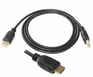 Câble HDMI Argenté 5m Plaqué Or 1080 Full HD 3D Vidéo 4K X 2K 14.93 Gbps TC DVD