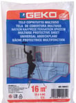 Bâche de protection travaux 4 x 4 Mètres fine 165gr SAVY