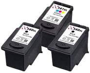 3 x Refilled PG 560XL CL 561XL Ink Cartridge Combo fit Canon Pixma TS7450a