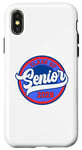 Coque pour iPhone X/XS T-shirt Senior Class Of 2028 High School College Senior