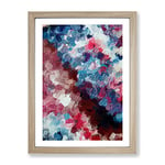 Kaleidoscope Abstract Framed Print for Living Room Bedroom Home Office Décor, Wall Art Picture Ready to Hang, Oak A2 Frame (64 x 46 cm)