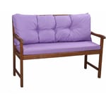 Coussin pour banc extérieur 160 x 50 x 50cm, coussins balancelle 3 places, coussin pour banc de jardin Violet clair