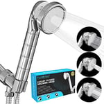 PureAction Luxury Filtered Shower Head with Handheld Hose - Hard Water Softener Shower Head - Removes Chlorine & Flouride - High Pressure & Water Saving Showerhead Filter for Best SPA Experience