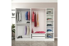 Fruitland Garderobe 225 cm - Hvit Garderobeskap & klesskap