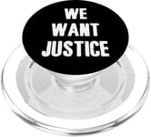 We Want Justice PopSockets PopGrip for MagSafe