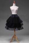 Jupon Long Cerceau Noir,Crinoline,Robe De Rh,Jupe,Sous-Jupe,Accessoires De Mariage,Mariage