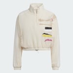 adidas Originals Womens Thebe Magugu Track Top - Ecru Tint / UK 8