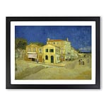 Vincent Van Gogh The Yellow House Classic Painting Framed Wall Art Print, Ready to Hang Picture for Living Room Bedroom Home Office Décor, Black A2 (64 x 46 cm)