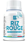 Levure De Riz Rouge Cholesterol Avec Coenzyme Q10 270 Comprimés PiuLife® Métabolisme Des Lipides, Source de Monacoline K, Antioxydant Riche En Fibres Et En Policosanol, Bien-être Cardiovasculaire