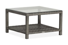 Bahamas Bord med Hylle 75x75 cm - Grå Loungebord & Sofabord utendørs Venture Home