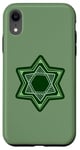 iPhone XR Green Star of David for Hanukkah | Am Yisrael Chai Case