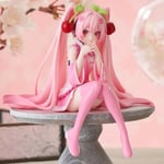 REMAKE Hatsune Miku Anime Figur Rosa Klänning PVC Modell Actionleksaker Körsbärsrosa Körsbärsblom Dekoration Samla Gåvor Utan Låda