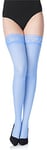 Merry Style Collant Bas Autofixant en Microfibre Lingerie Sexy Sous-vêtements Femme 40 DEN MS 791 (Bleu-791, M-L)