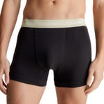 Calvin Klein 3P Cotton Stretch Trunks Svart/brun bomull X-Large Herre