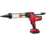 Milwaukee M18 Caulking Gun 600ml Transparent Tube 1 x 2.0Ah