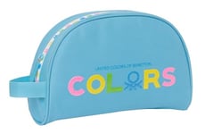 Benetton Spring Trousse scolaire pour enfant avec poignée, adaptable au chariot, idéale pour les enfants de 5 à 14 ans, confortable et polyvalente, qualité et résistance, 28 x 10 x 18 cm, couleur bleu