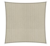 Shadow Comfort Ombre Voile écran Solaire perméable à l'eau HDPE auvent de Jardin pour Jardin extérieur Terrasse UV Bloc - Carré 5x5m - Sable Sahara