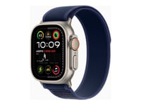 Apple Watch Ultra 2 - 49 Mm - Naturlig Titan - Smartklokke Med Trail Loop - Nylonvev - Blå - Båndbredde: S/M - 64 Gb - Lte, Wi-Fi 4, Uwb, Bluetooth - 4G - 61.4 G