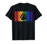 Gay Bear T-Shirt - LGBT Paw Barcode T-Shirt