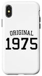 Coque pour iPhone X/XS Original 1975, 50 ans pour homme et femme, 50e anniversaire