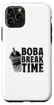 Coque pour iPhone 11 Pro Boba Break Time Thé au lait Bubble Tea Boba Pearl Lover