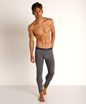 New Hugo Boss mens grey compression gym leggings tracksuit pants bottoms Medium