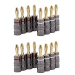 INF Inf Banankontakt Guldpläterad 4 Mm 16-pack