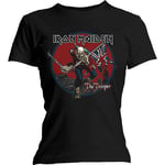 Iron Maiden Women's Trooper Red Sky T-Shirt, Black, 8 (Size: Small)