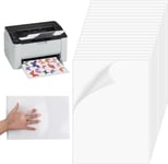 20 Feuille Papier Autocollant Imprimante A4, Papier Autocollant Vinyle Imprimable, Film Transparent Autocollant Pour Imprimante À Jet D'Encre Et Laser (Transparent, Non Etanche)