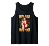 Know Jesus, know peace. Christian faith Tank Top