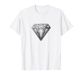 Diamond White Tshirt White Graphic Tee Men Cool Shirts White T-Shirt