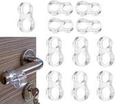 Butée De Porte Pvc Butées De Poignée De Porte En Silicone Butées Murales Transparentes Protecteurs Pour Poignée De Porte Et Fenêtre (12)