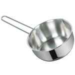 Cocotte Conique Acier Inoxydable, Argenté, 14cm, Marque Metalsomma