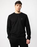 Boss Orange Westart Mens Crew Neck Sweatshirt With Logo Patch NOS - Black - Size Large