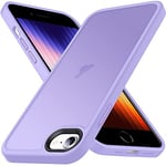 Anqrp Zero Série Coque pour iPhone SE 2022/2020 5G 4,7 Pouces, Étui Antichoc en Silicone Translucide et Minimaliste, Housse de Protection Qualité Militaire pour iPhone 8/7,Violet