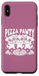 Coque pour iPhone XS Max Pizza Party Pizza Pawty Three Dogs Funny Pun amoureux des chiens