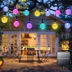 Lezonic Solar String Lights, 50LED 23Ft Solar Fairy Lights Waterproof, 8 Modes Solar Powered Garden Lights for Yard, Porch, Patio, Gazebo, Wedding, Party, Festival Decoration (Multicolor)