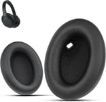 Coussinets de rechange pour casque Sony WH-1000XM4 avec réduction du bruit en cuir protéiné souple et mousse à mémoire de forme haute densité, sans affecter le capteur, noir