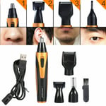 Rechargeable Nose Ear Temple Hair Trimmer Electric Beard Eyebrow Clipper Shaving