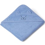 Liewood Augusta Mr bear hooded towel (100x100 cm) - sky blue