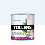 Peinture murs et plafonds Biorigine Tollens velours blanc Minéral 0,5L